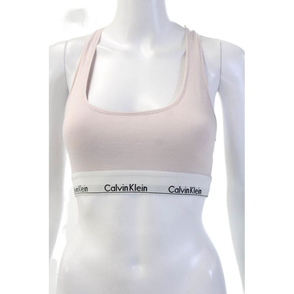 Calvin Klein Wonens Sleeveless Casual Sports Bra Pink Size M